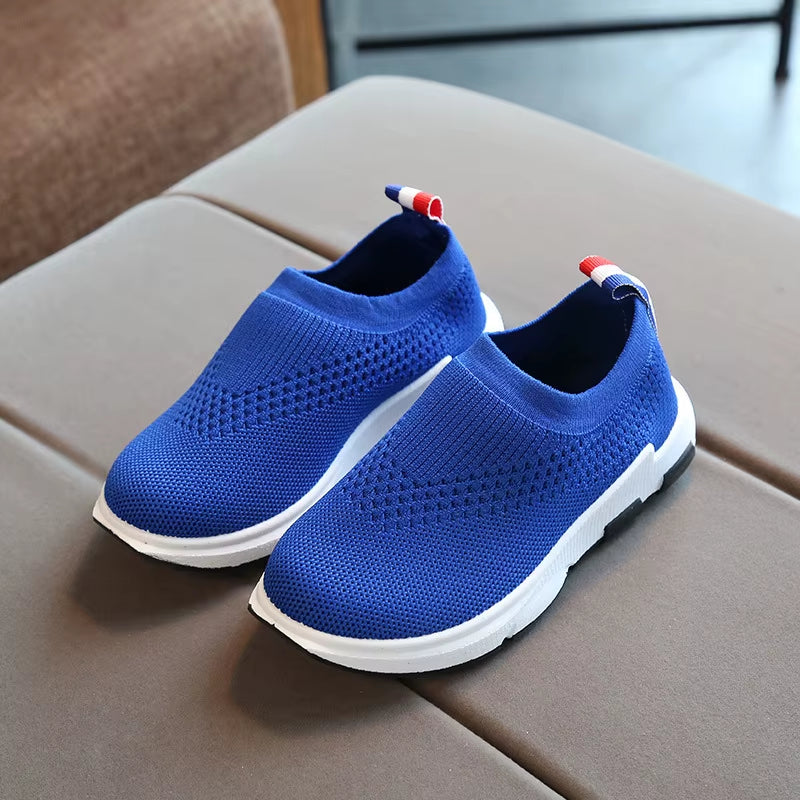 2025 Kids Sneakers Running Children Shoes Boys Sport Shoes Girls Breathable Knit Socks Sneakers Outdoors Soft Casual Shoe 26-38