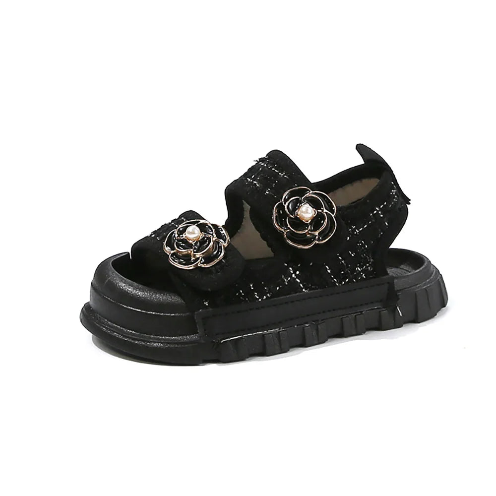 Girls' Pearl Flower Sandals