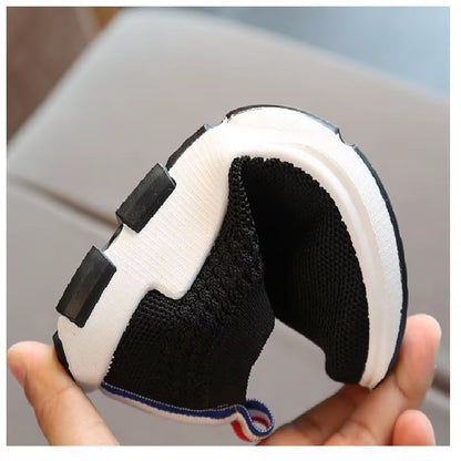 2025 Kids Sneakers Running Children Shoes Boys Sport Shoes Girls Breathable Knit Socks Sneakers Outdoors Soft Casual Shoe 26-38